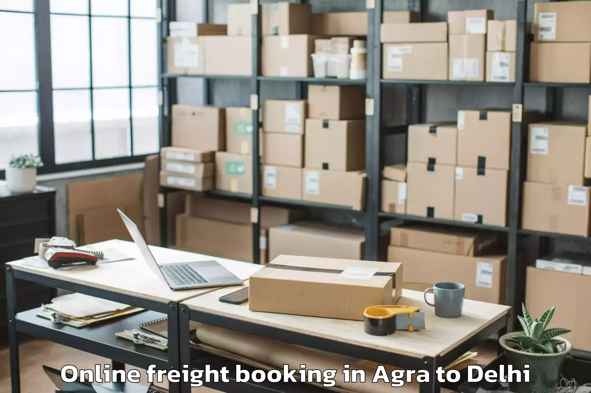 Book Your Agra to Dlf Promenade Mall Online Freight Booking Today